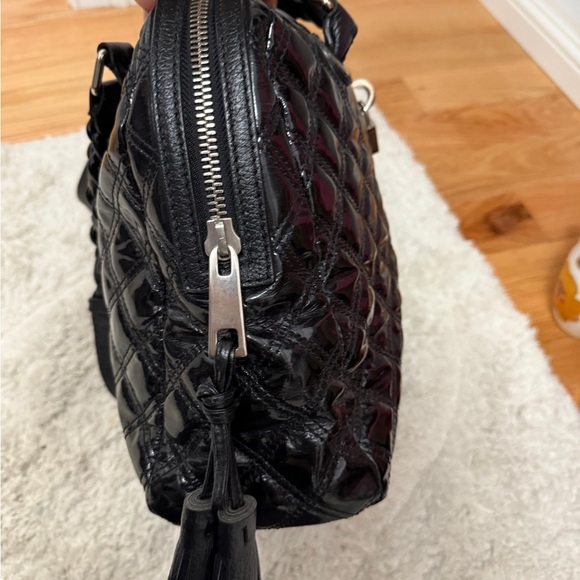 Marc Jacobs Black Quilted Patent Leather Karlie Bowler Bag - Picture 3 of 11